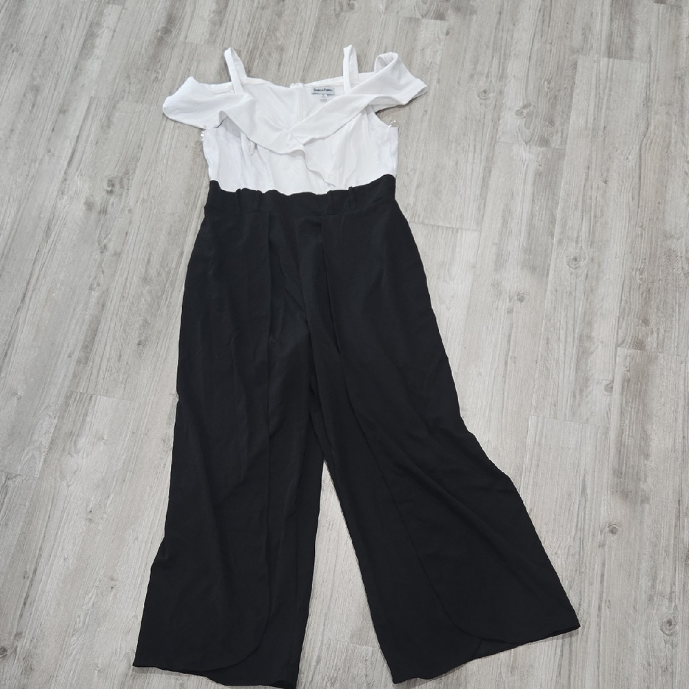 Shelby & Palmer Monochrome Off-Shoulder Jumpsuit